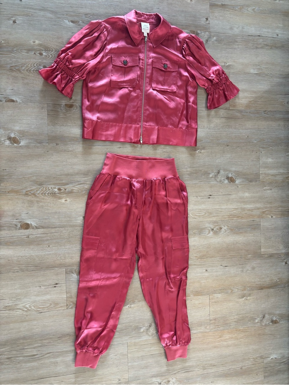cinq à sept Holly Satin Jacket & Joggers